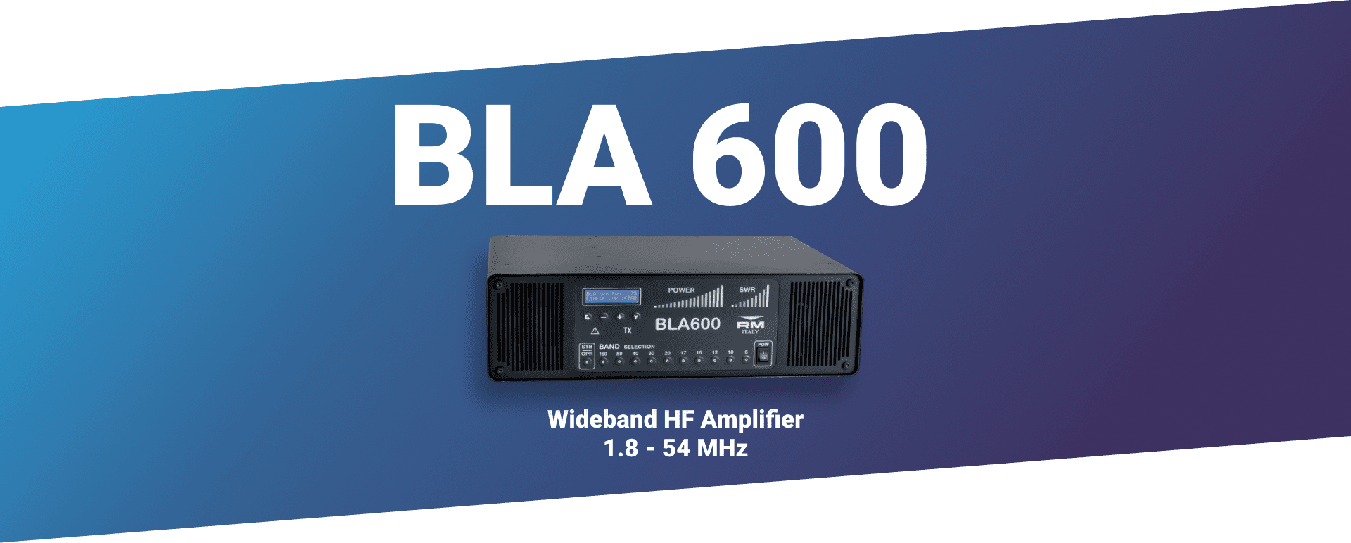 BLA 600 WideBand Amplificatore HF RM Italy